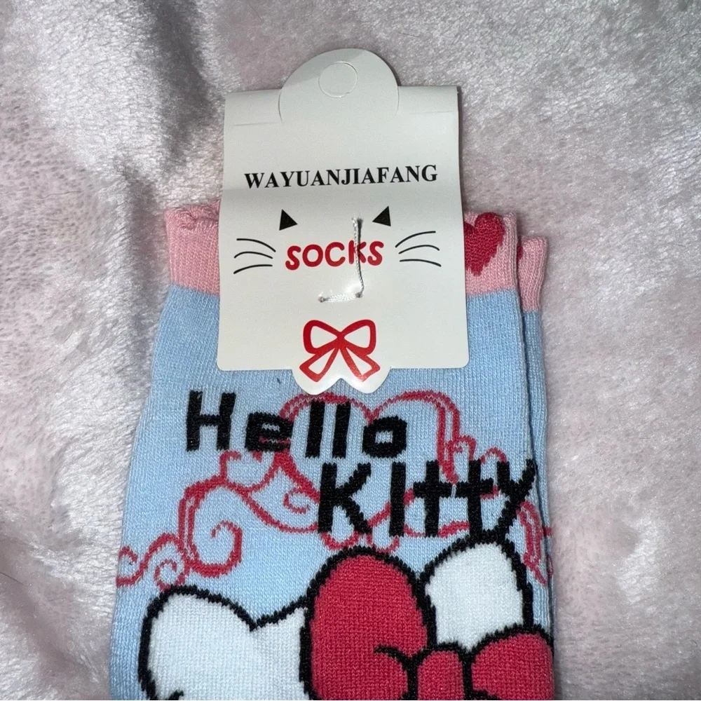 ✨✨5/$10✨✨ Hello Kitty Womens Girls One Pair Set Socks Cute Gift Size 35-41 New